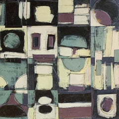 "Calendar Series: Three Years II" - Contemporary Abstract Collage - de Staël