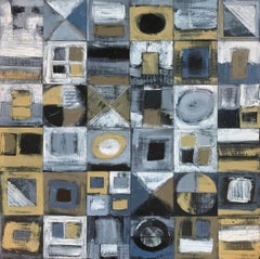 "Serie Calendario: Tres años IV" - Collage abstracto contemporáneo - de Staël