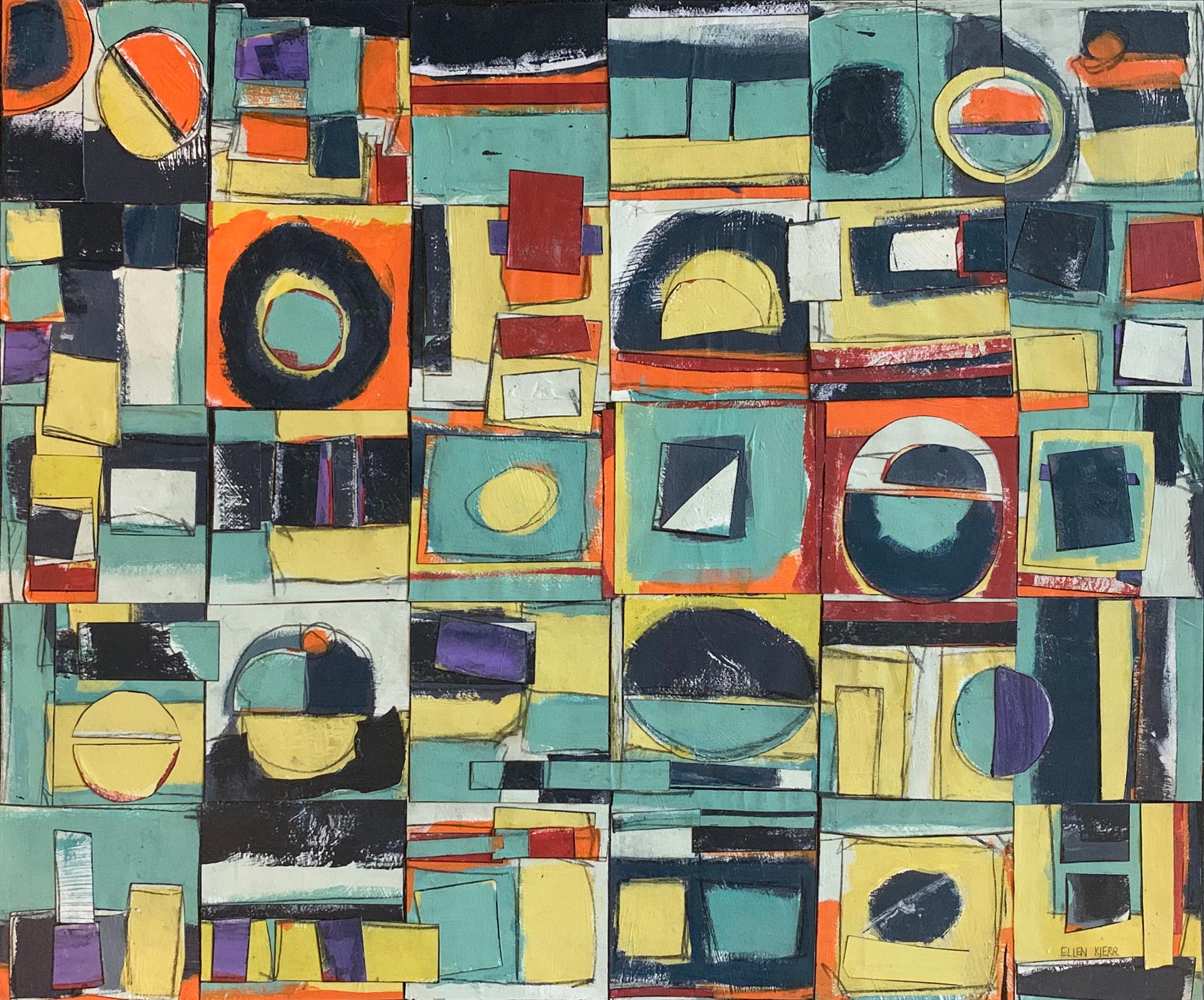 "Still Connected" - Contemporary Abstract Collage - Nicolas de Staël - Mixed Media Art by Ellen Stein