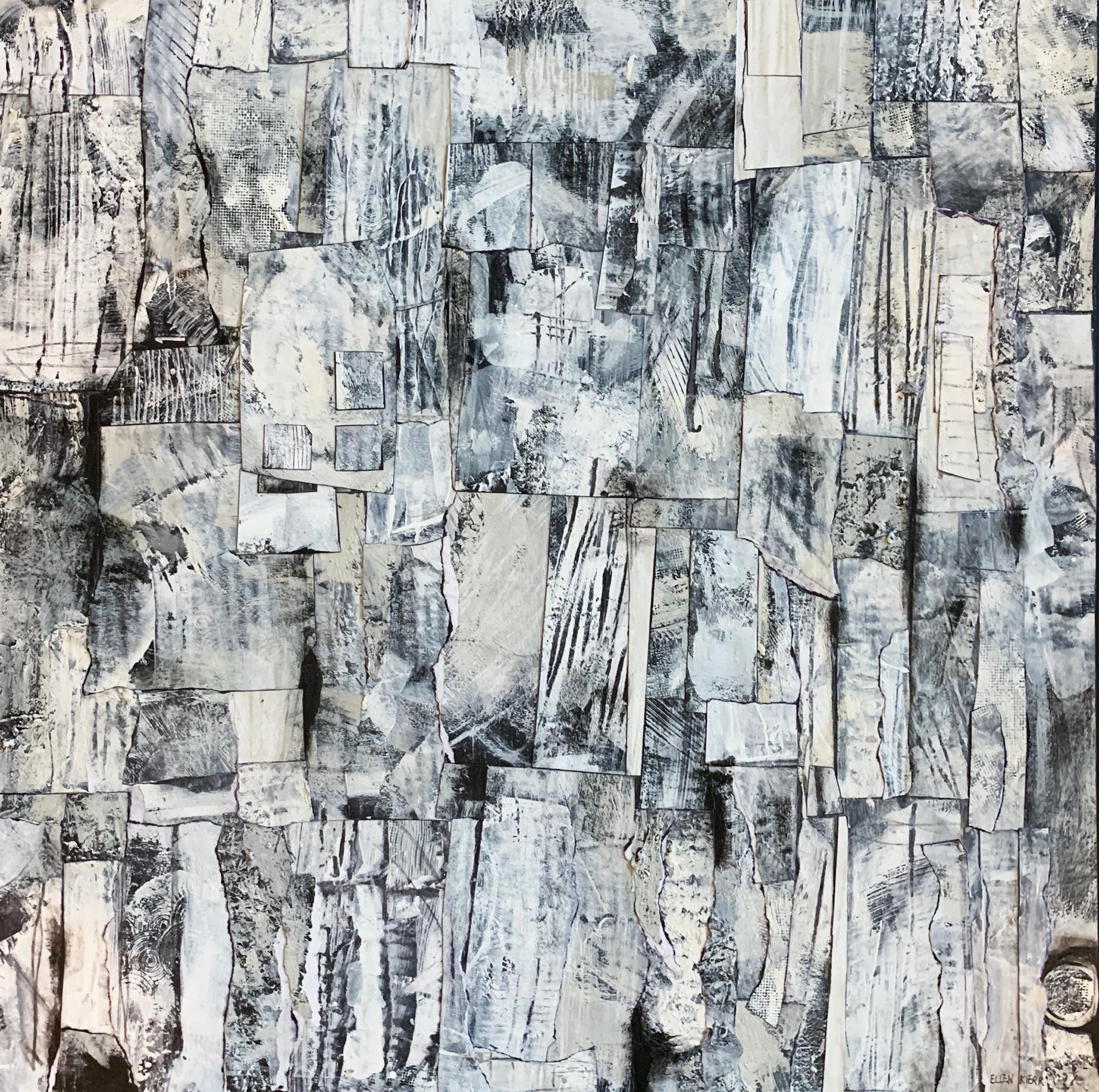 "Cartas al director" - Collage abstracto contemporáneo - Nicolas de Staël