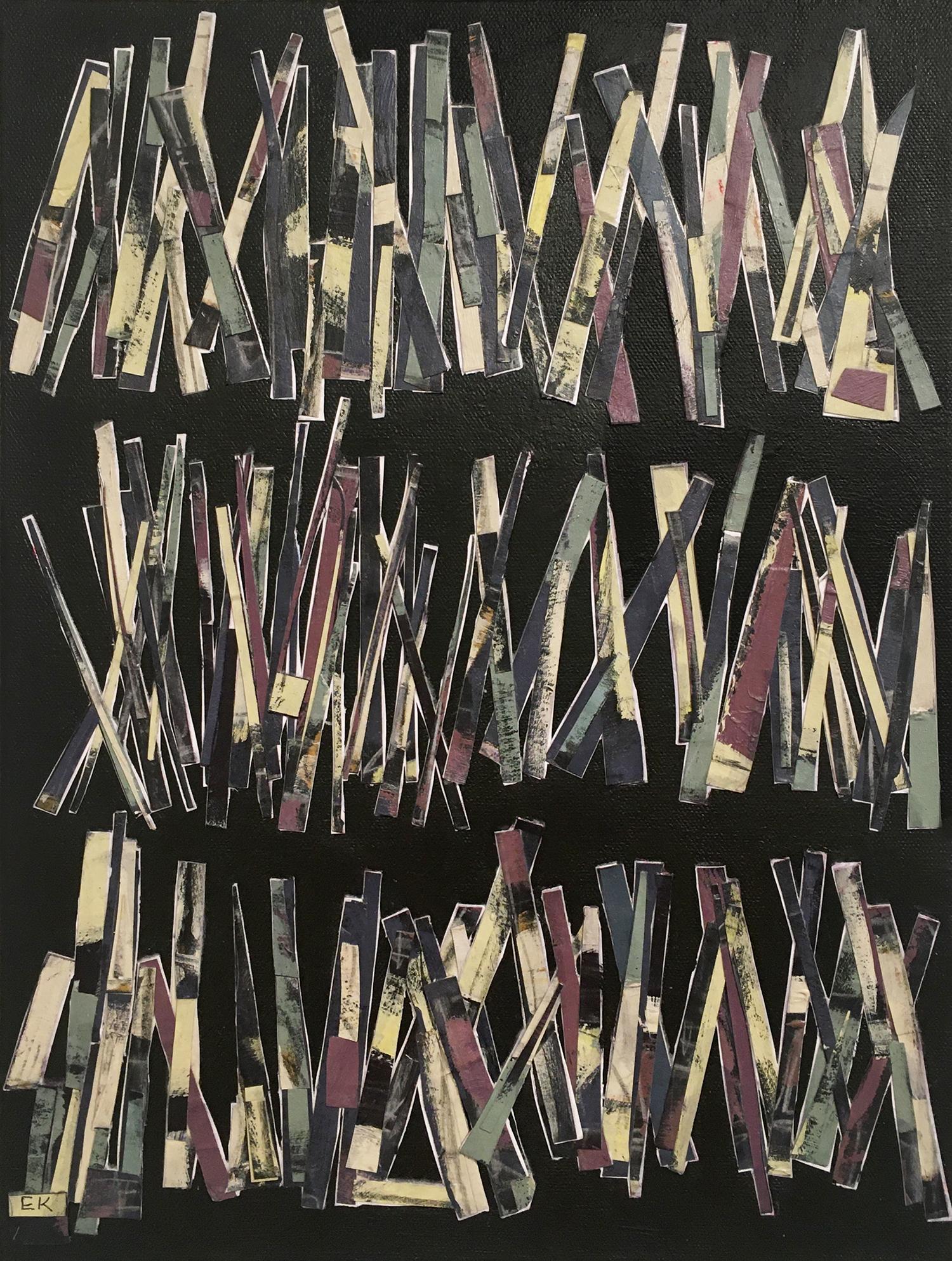 "Sticking Together II" - Collage astratto contemporaneo - Nicolas de Staël - Mixed Media Art di Ellen Stein