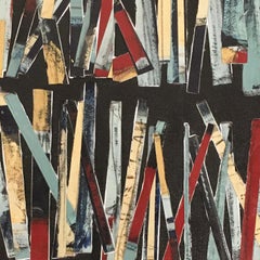 "Sticking Together III" - Collage astratto contemporaneo - Nicolas de Staël