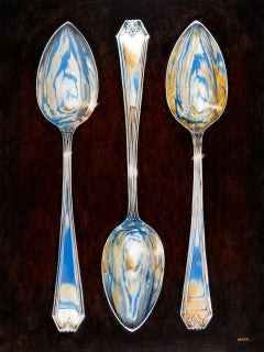 "Sterling" - Surrealist still life - reflections - silver - Georgia O'Keeffe