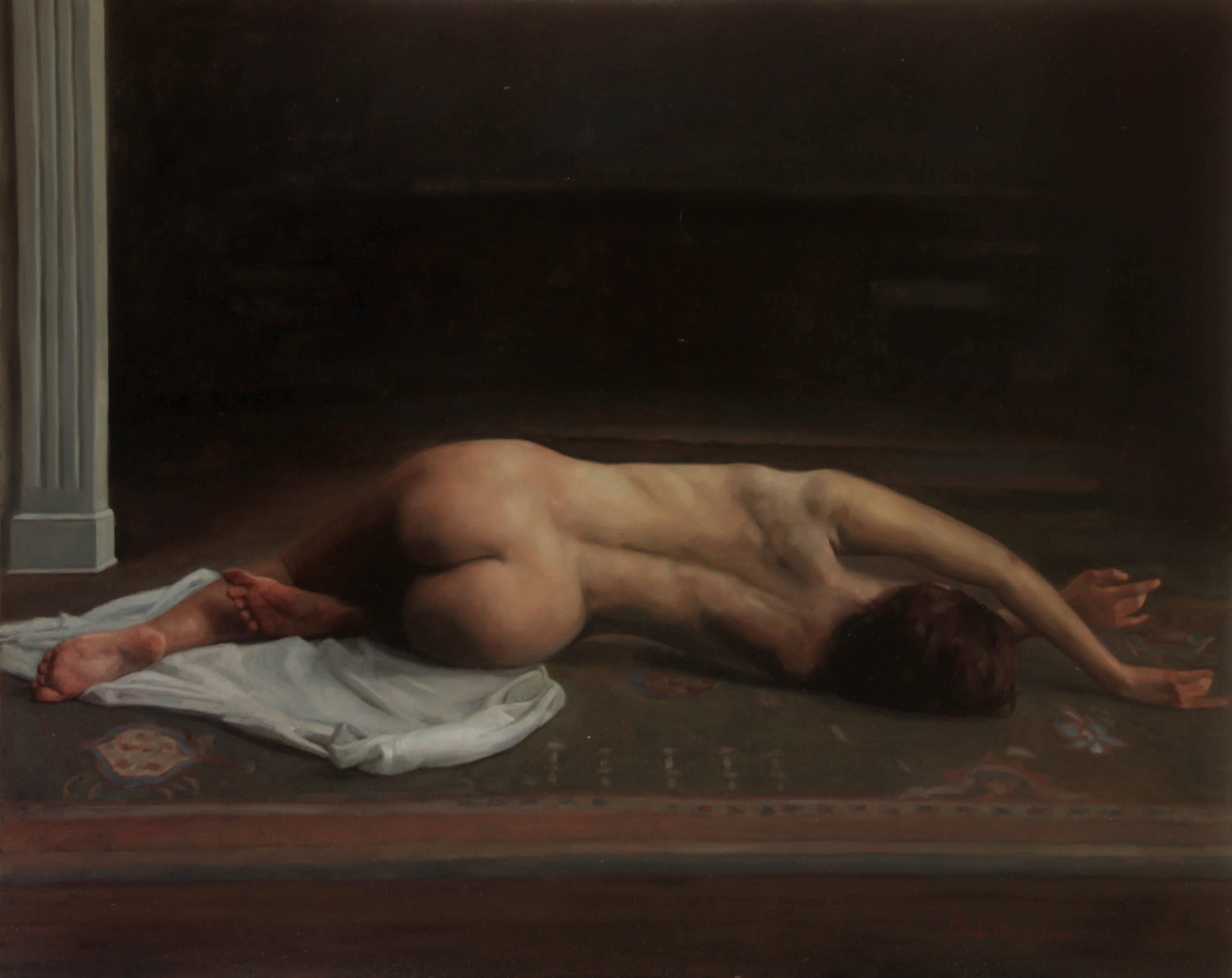'Hibernation' - figurative painting - realist - nude
