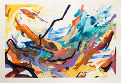 "Drift" - colorful abstract painting - pure abstraction