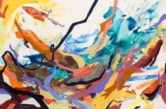 "Drift" - colorful abstract painting - pure abstraction
