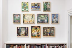 'Alabama Artemis' - mixed media narrative collage - Southern Art - Marc Chagall