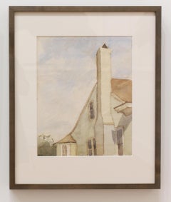 'Bleak House 6-16-19' - aquarelle extérieure - peinture de maison - Giorgio Morandi
