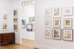 'Bleak House 4-5-20' - aquarelle extérieure - peinture de maison - Giorgio Morandi