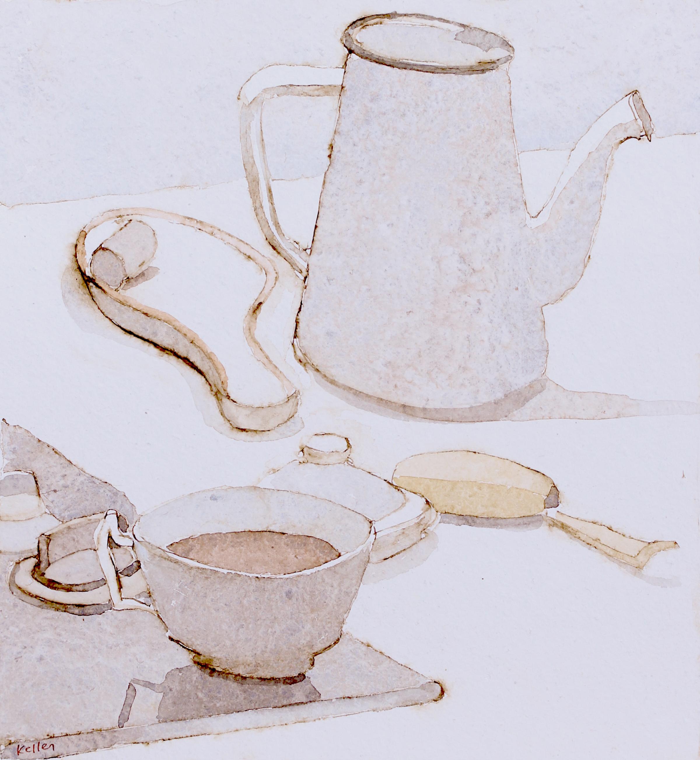 „Cafe au Lait“ – Stillleben – gewöhnliche Objekte – Giorgio Morandi 