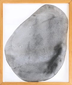 "Rock in a Hard Place" - conceptual work on paper - earth pigments - Goldsworthy