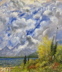 St. Mary Lake Autumn Eagles in Glacier National Park Montana