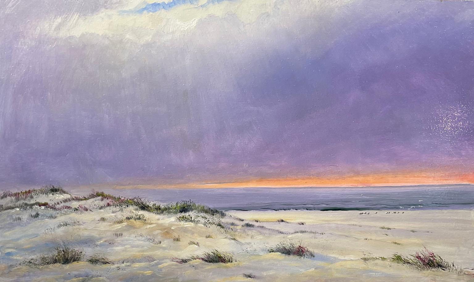 Nicholas Oberling Landscape Painting - Quiet Day on the Gulf Coast of Florida