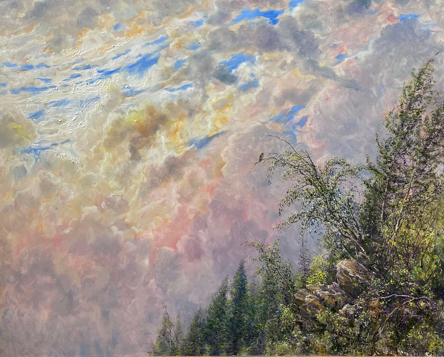Nicholas Oberling Landscape Painting - Falcon's Perch, Montana