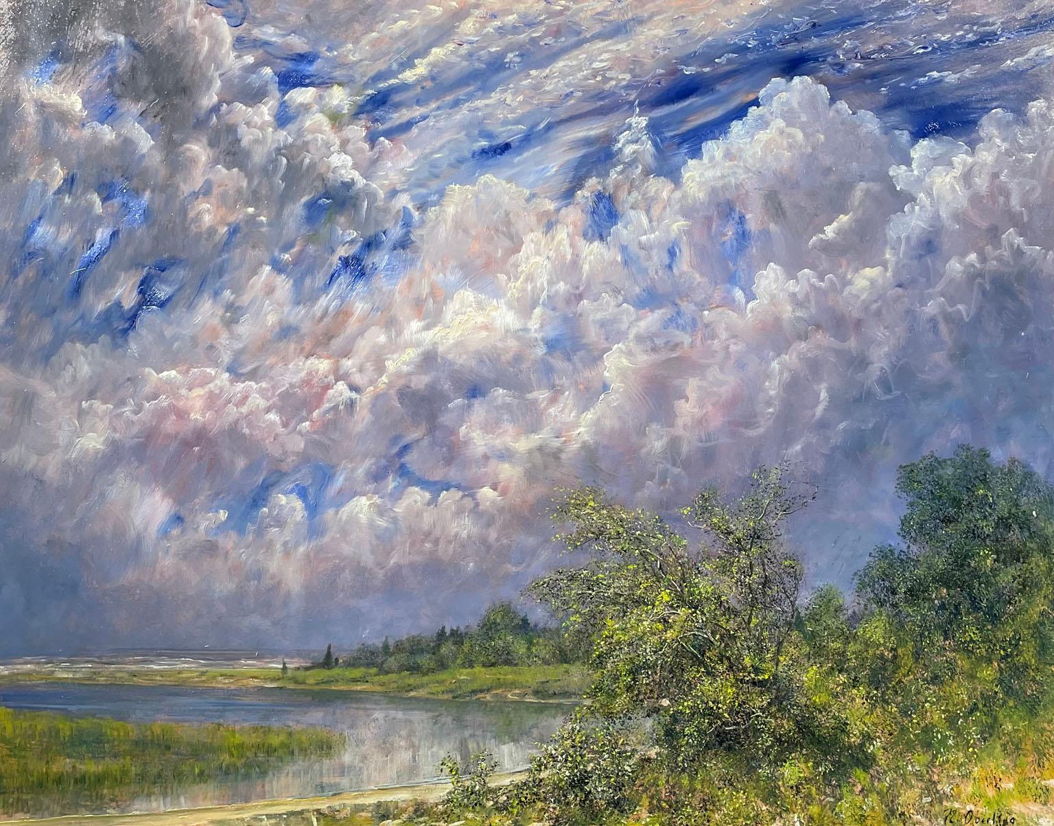 Nicholas Oberling Landscape Painting - June Thunder on Long Island New York