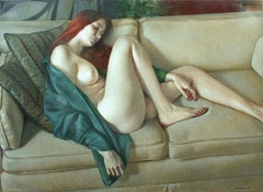 Galerieummanteltes Aktgemälde der Künstlerin Wade Reynolds