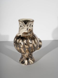 "AR 604 - Chouette" brocca di gufo in terracotta dell'artista Pablo Picasso