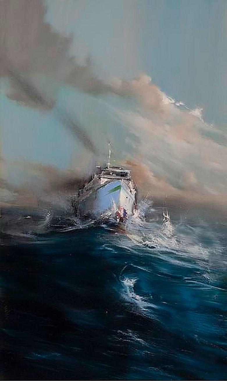 Jean Arcelin Landscape Painting - Haute Mer