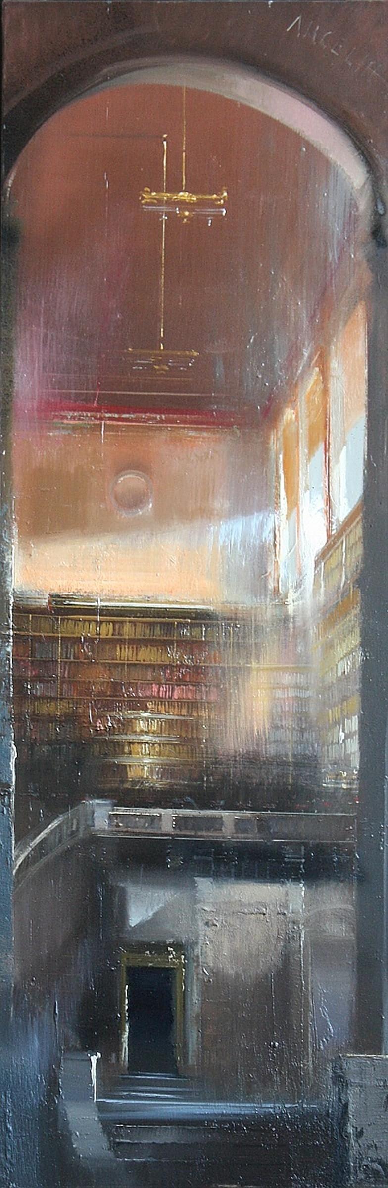 Jean Arcelin Interior Painting - Bibliothèque 6