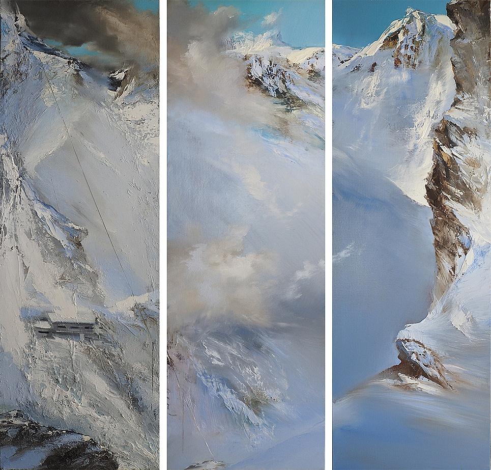 Jean Arcelin Landscape Painting - Neige et glace