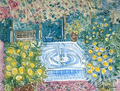 Alan Halliday : « Pool at the Villa Oasis » (La canapé de la Villa Oasis).