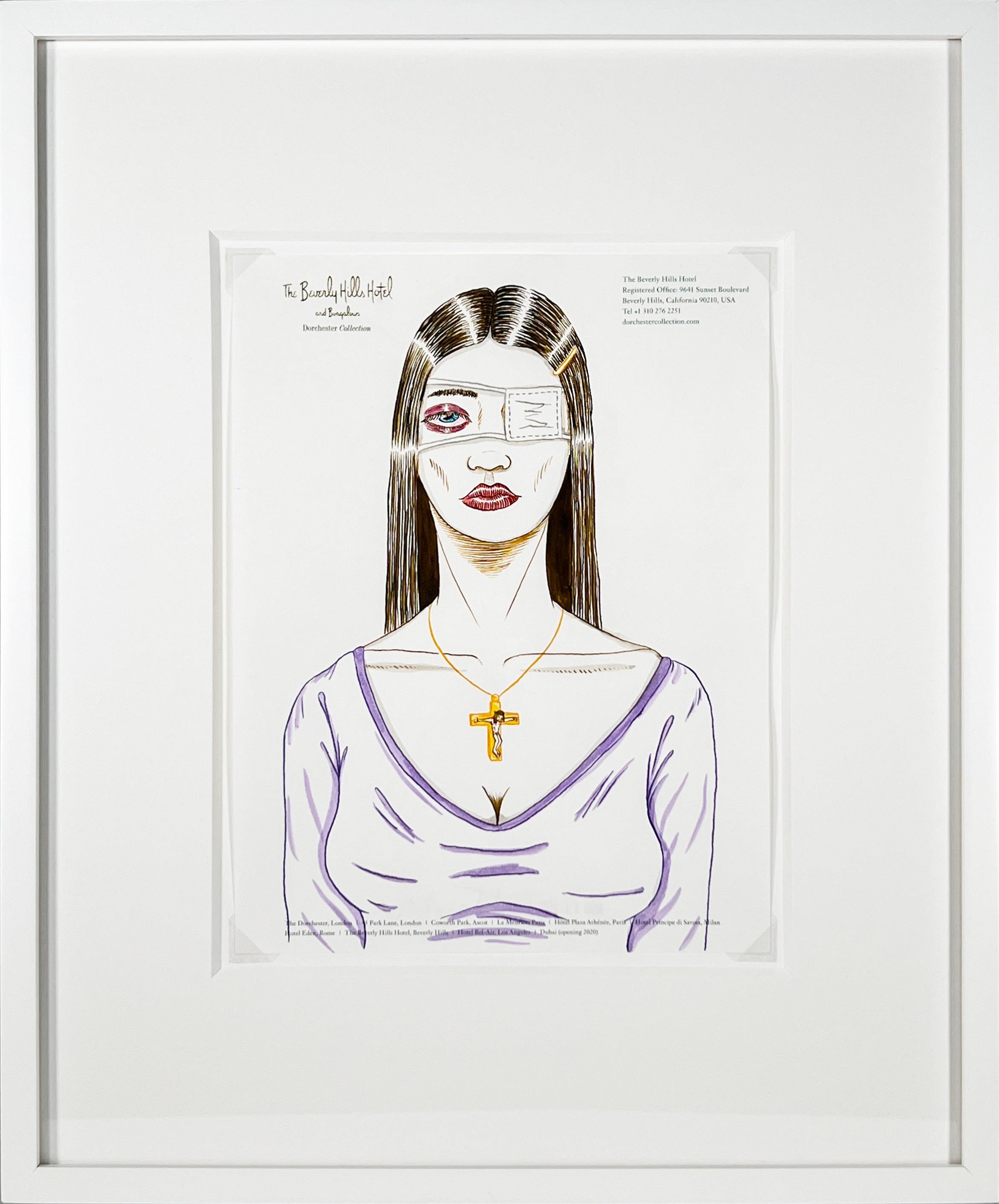 Sin título (Hotel Beverly Hills) - Art de Ed Templeton
