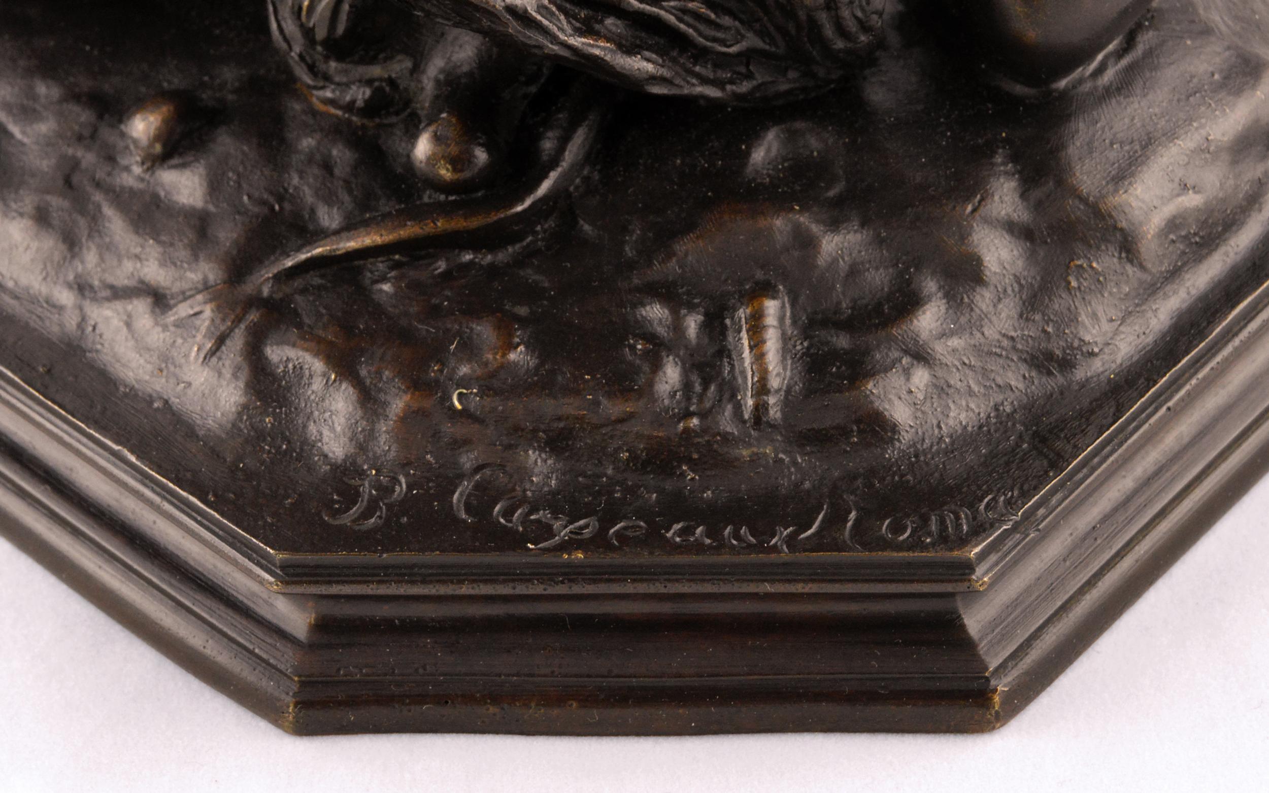 Jean-Baptiste Carpeaux - 19th Century bronze sculpture of a boy with a ...