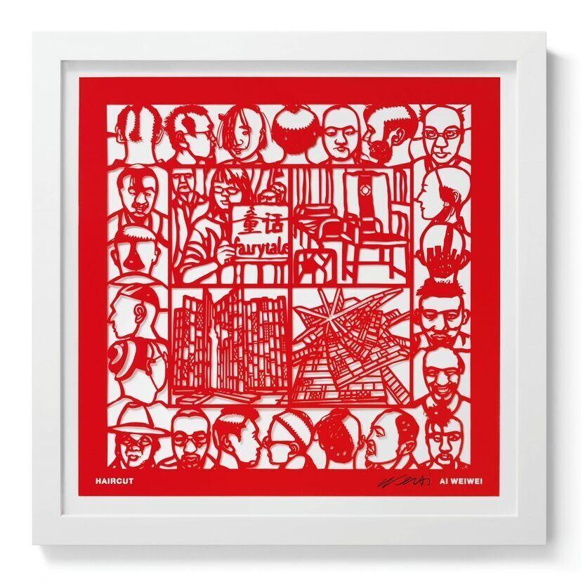 The Papercut Portfolio -Contemporary, 21st Century, Paper, Ai Weiwei, Red, China For Sale 3