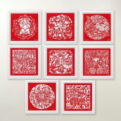The Papercut Portfolio -Contemporary, 21st Century, Paper, Ai Weiwei, Red, China