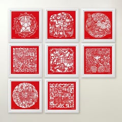 The Papercut Portfolio -Contemporary, 21st Century, Paper, Ai Weiwei, Red, China