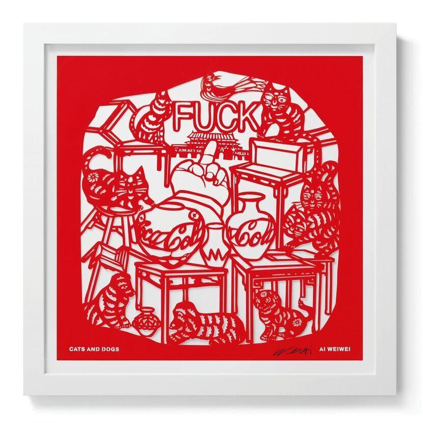 The Papercut Portfolio -Contemporary, 21st Century, Paper, Ai Weiwei, Red, China For Sale 9
