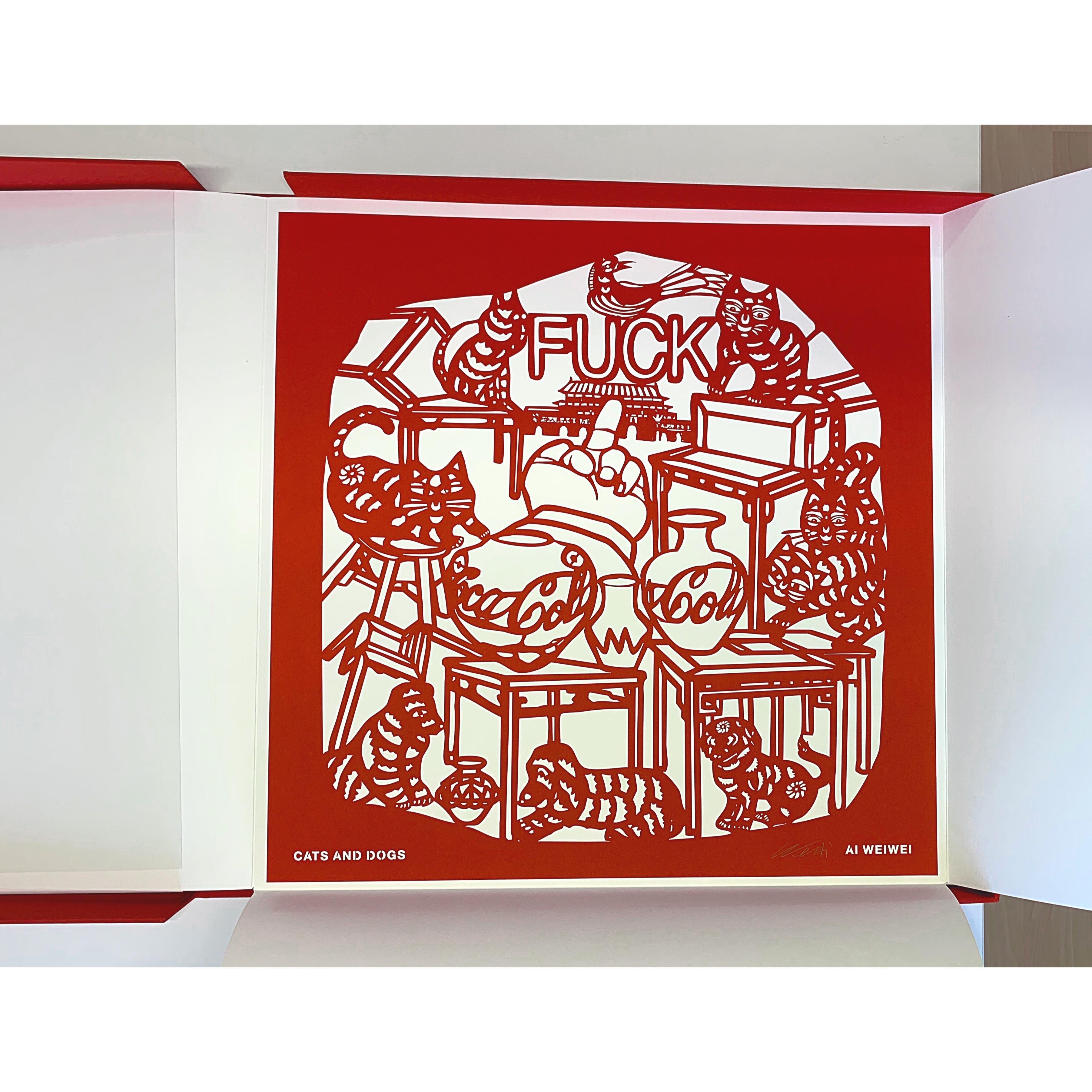 The Papercut Portfolio -Contemporary, 21st Century, Paper, Ai Weiwei, Red, China For Sale 13