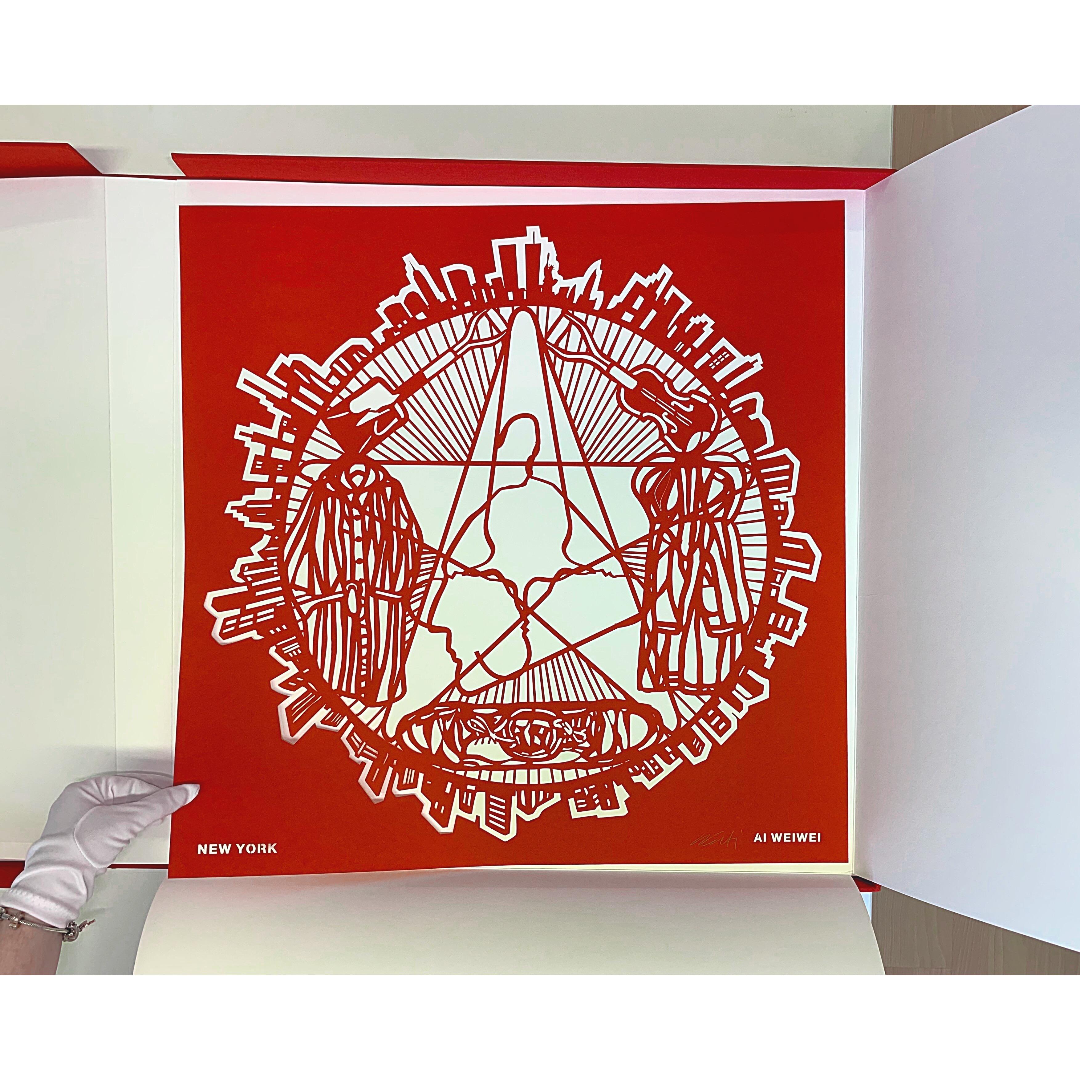 The Papercut Portfolio -Contemporary, 21st Century, Paper, Ai Weiwei, Red, China For Sale 14