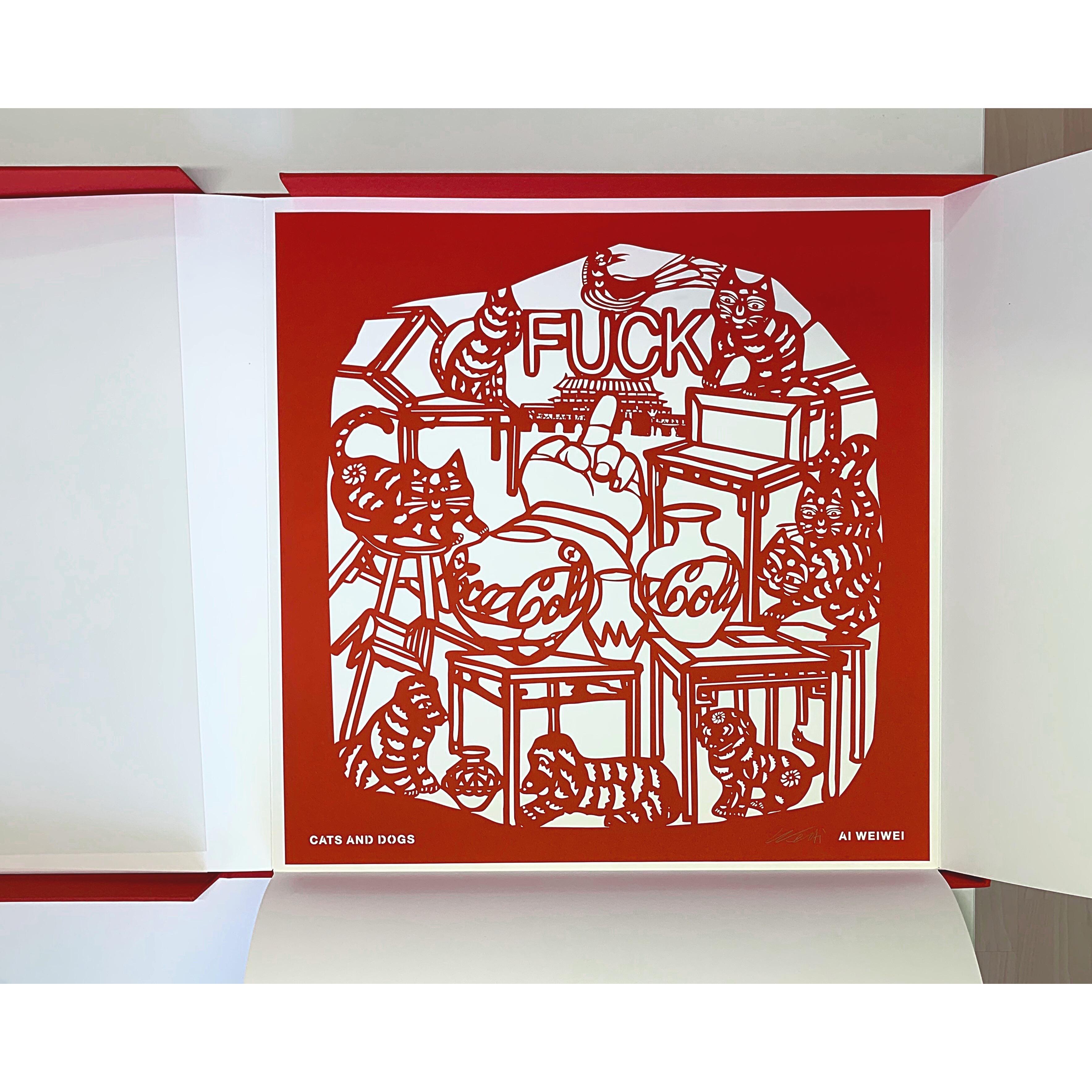 The Papercut Portfolio -Contemporary, 21st Century, Paper, Ai Weiwei, Red, China For Sale 15