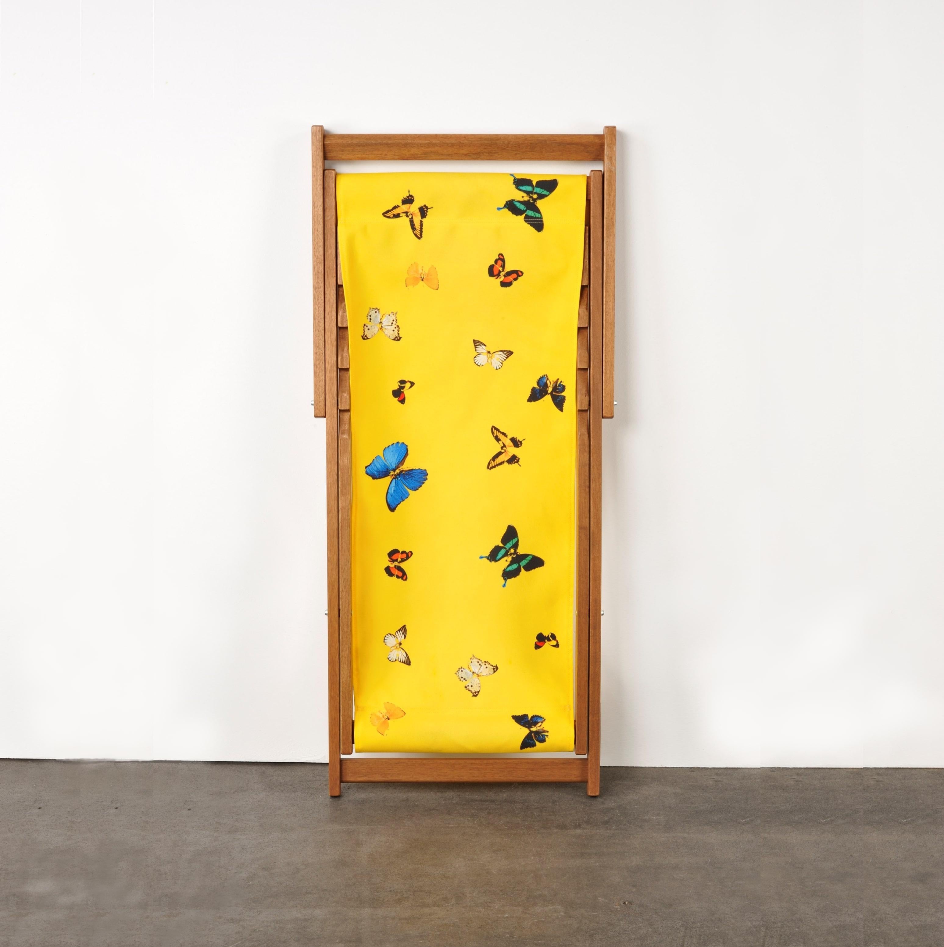 Chaise longue jaune avec papillons par Damien Hirst, Contemporary Art en vente 4