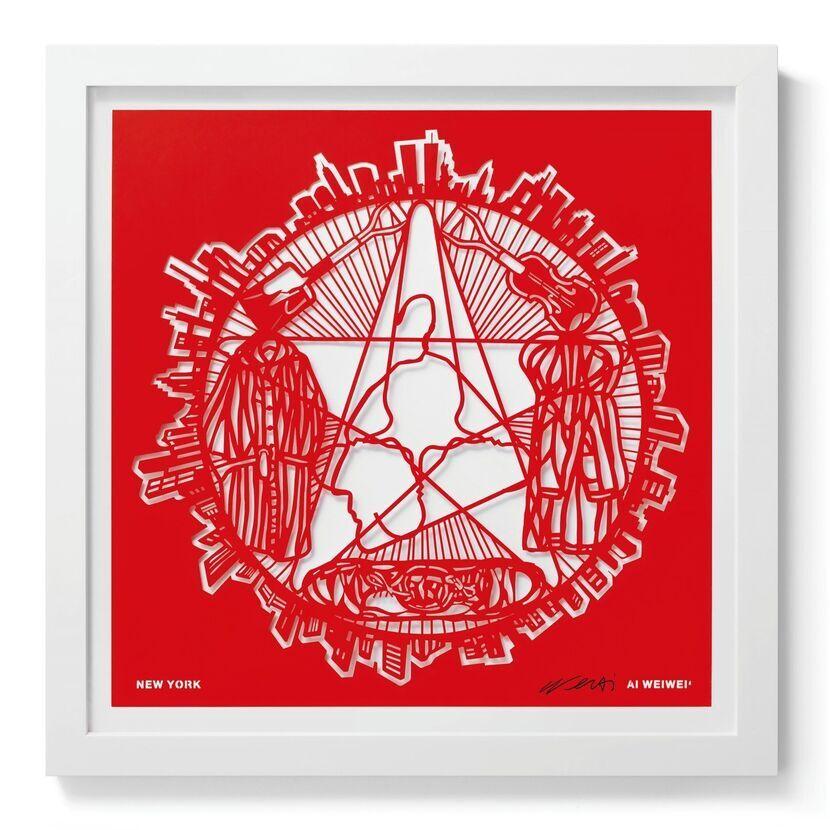 The Papercut Portfolio -Contemporary, 21st Century, Paper, Ai Weiwei, Red, China For Sale 7