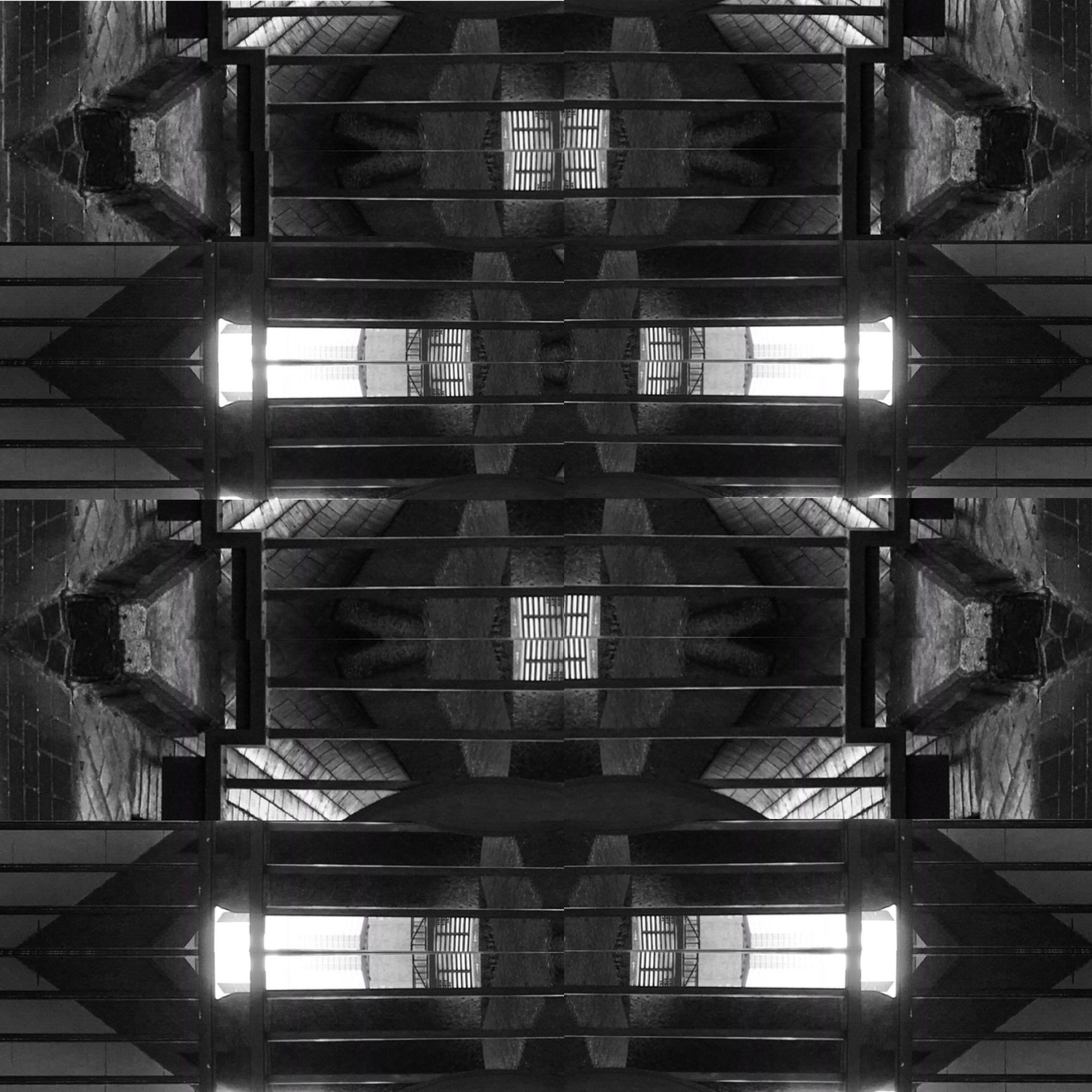 "The Barbican Centre of London photomontages by Hsu show no longer a space of unity and yet, we get lost in it. The carved self-portraits of Hsu are split up. Why do they have multiple faces? It looks like Hsu sees her breaks in the brutalist