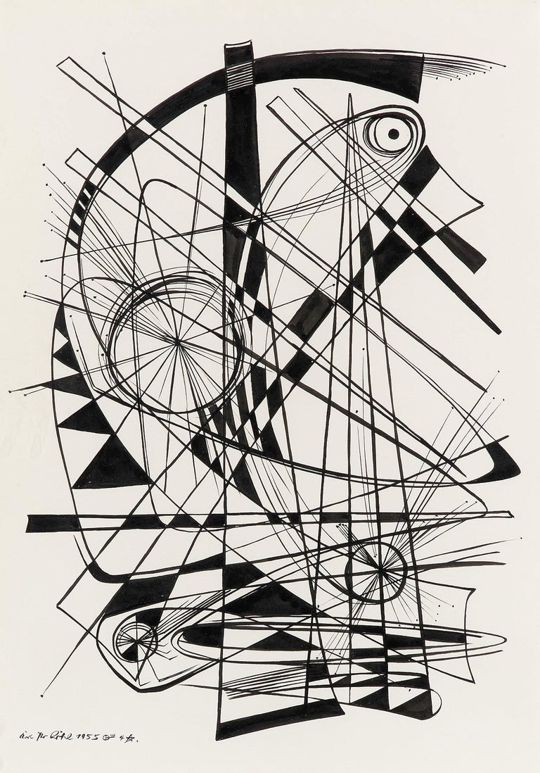 Karl Peter Röhl  Abstract Drawing - Composition