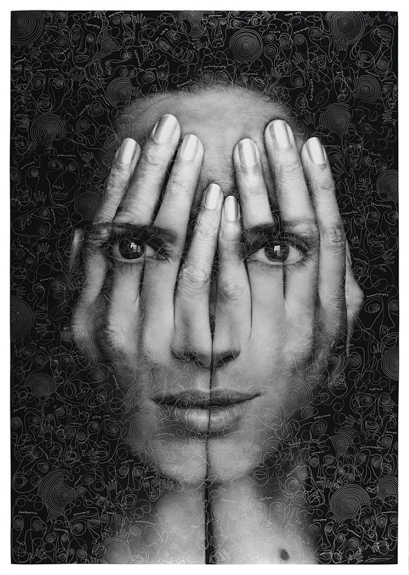 Tigran Tsitoghdzyan Portrait Painting - Mirror II Reimagined