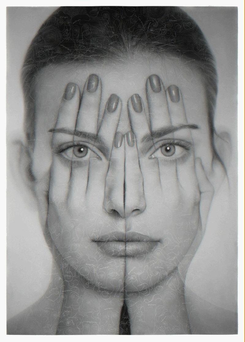 Tigran Tsitoghdzyan Portrait Painting - DS Mirror Reimagined