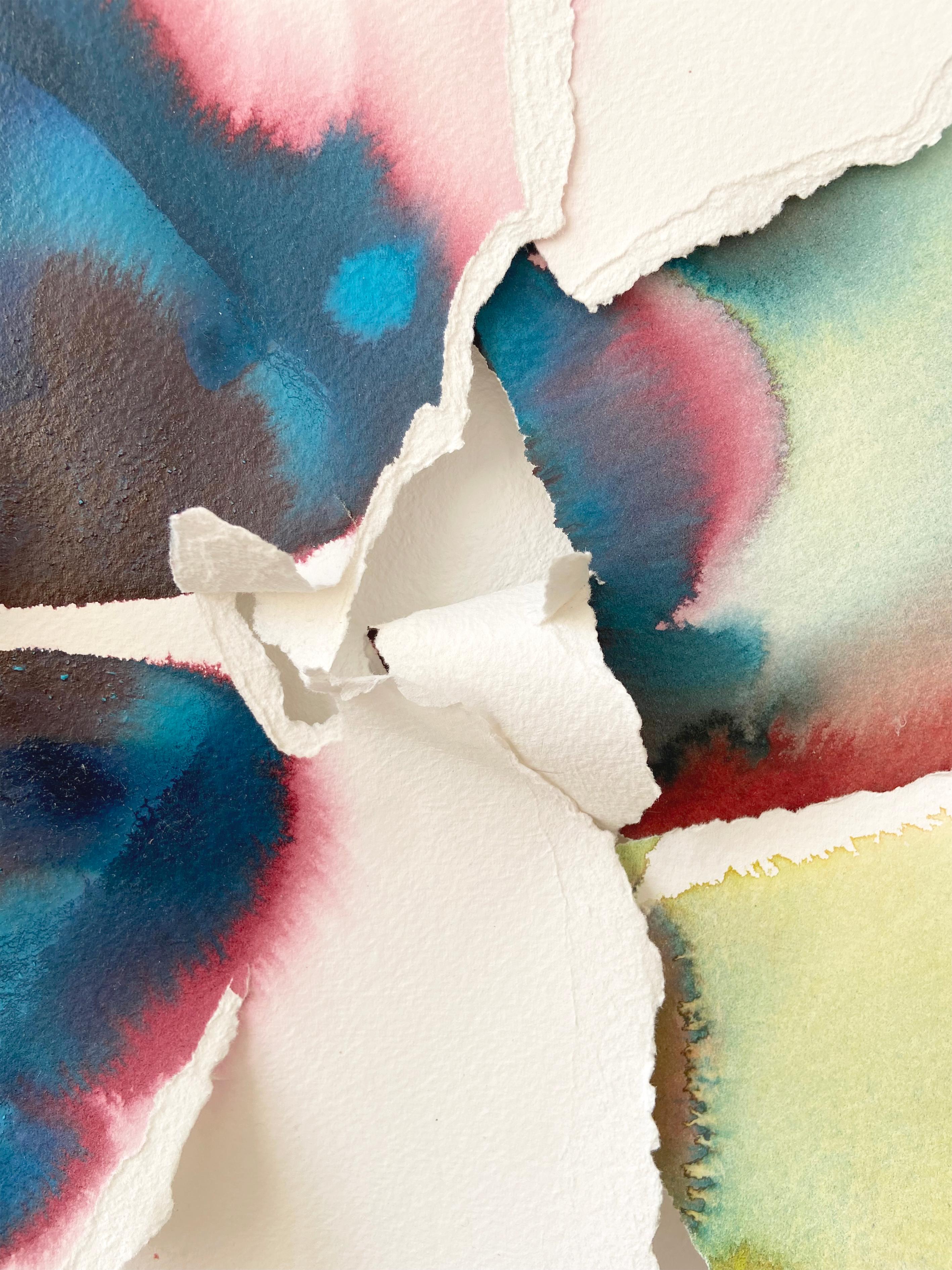 Aufbrechen, aufblühen 24/05 (Zeitgenössisch), Mixed Media Art, von Aida Subira