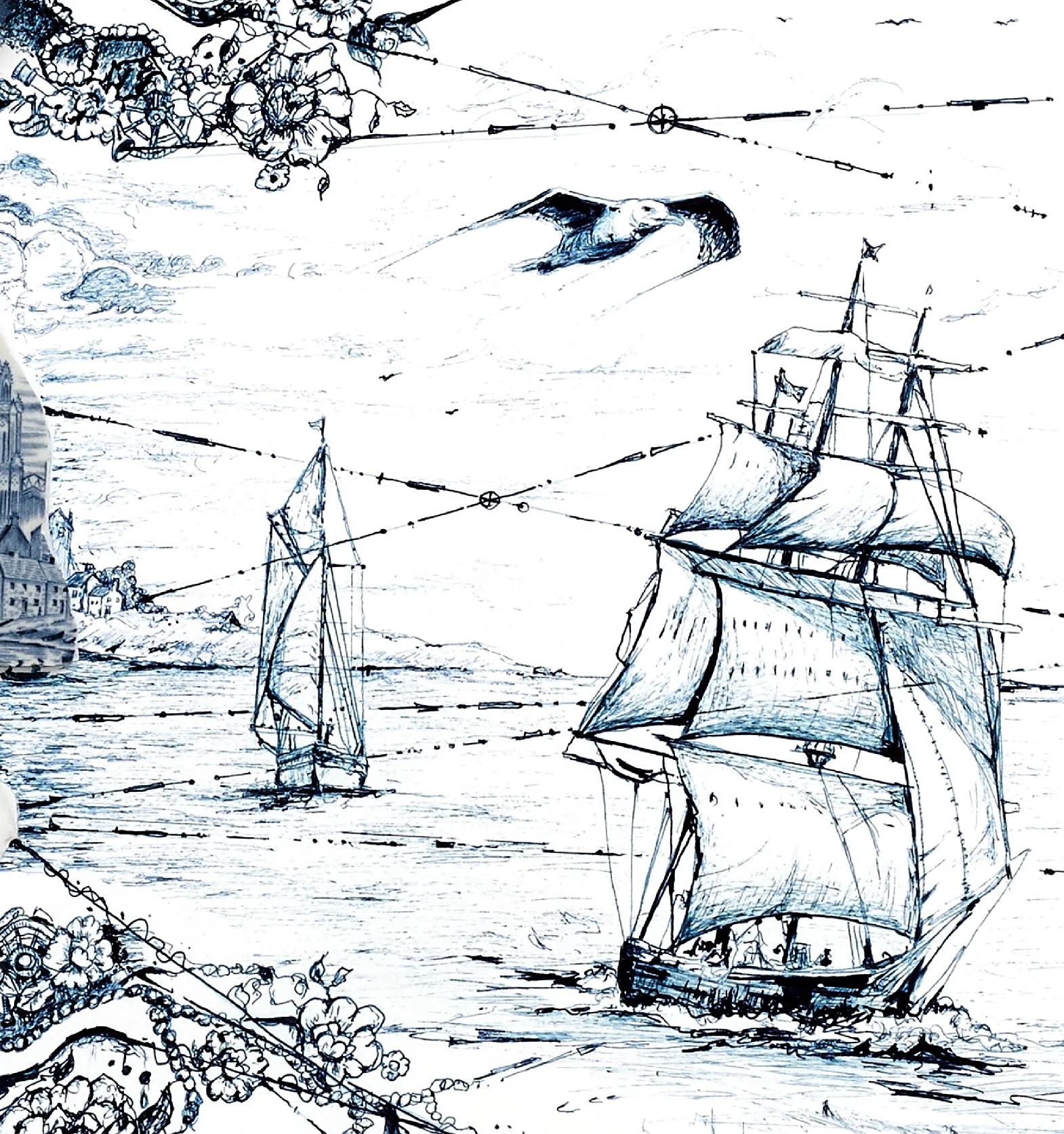 Druck The Seven Seas in the Winds – Art von Robert Strati