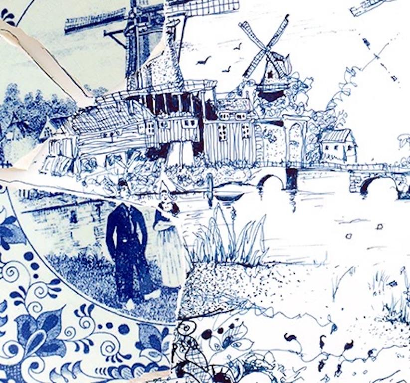 Robert Strati ist ein amerikanischer Künstler, der Multimedia-Kunstwerke aus zerbrochenen Tellern schafft. Seine jüngste Serie 
