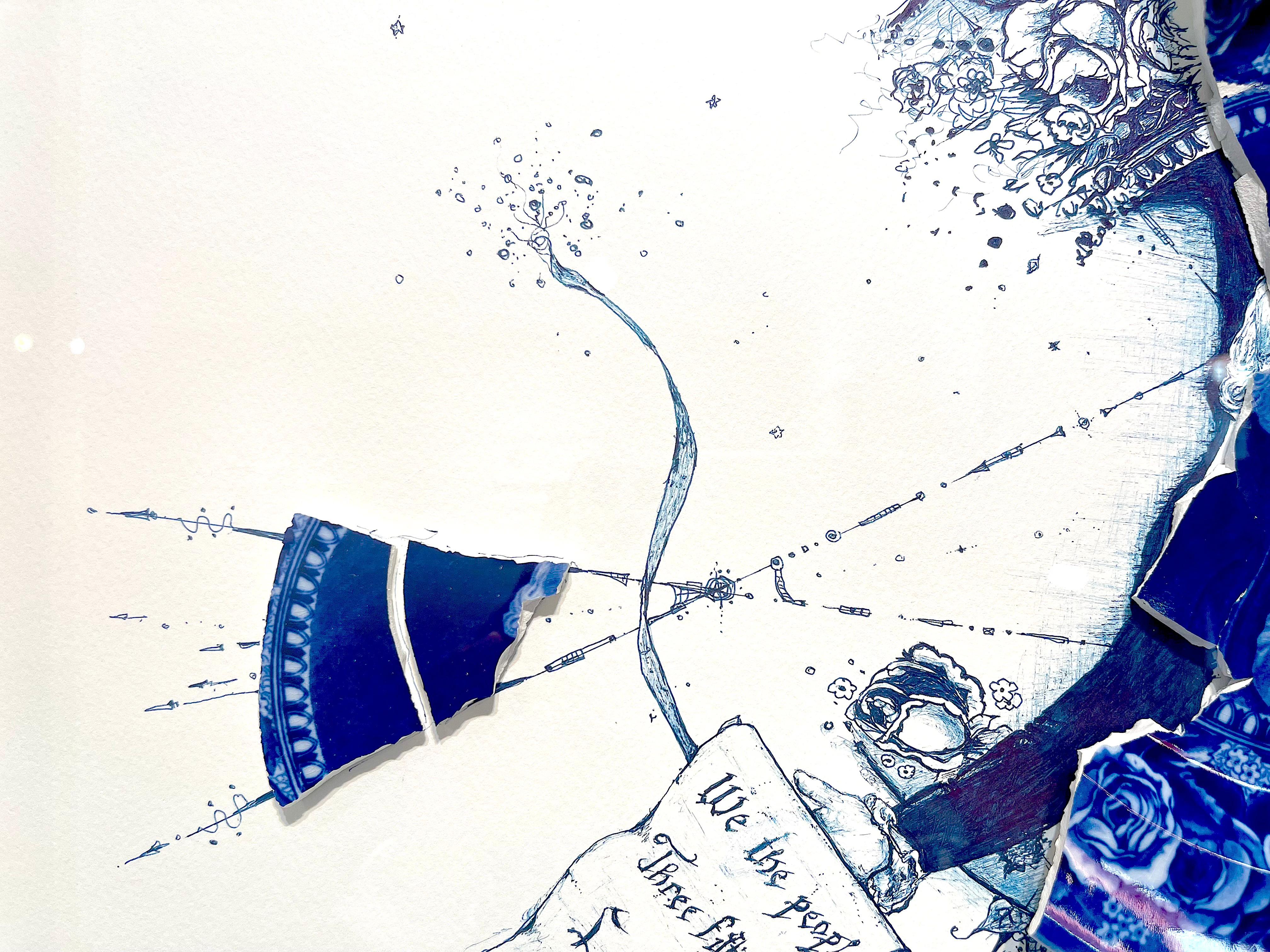 Robert Strati è un artista americano che crea opere d'arte multimediali utilizzando piatti rotti. La sua recente serie 