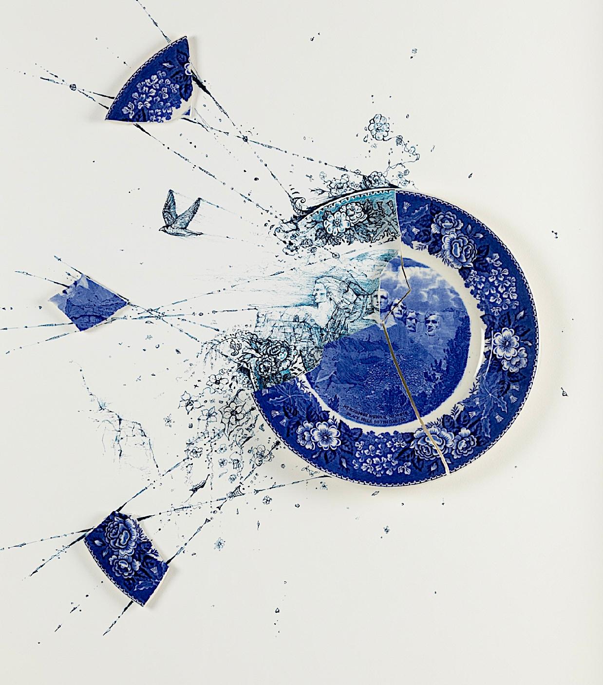 Uomini e montagne - Mixed Media Art di Robert Strati