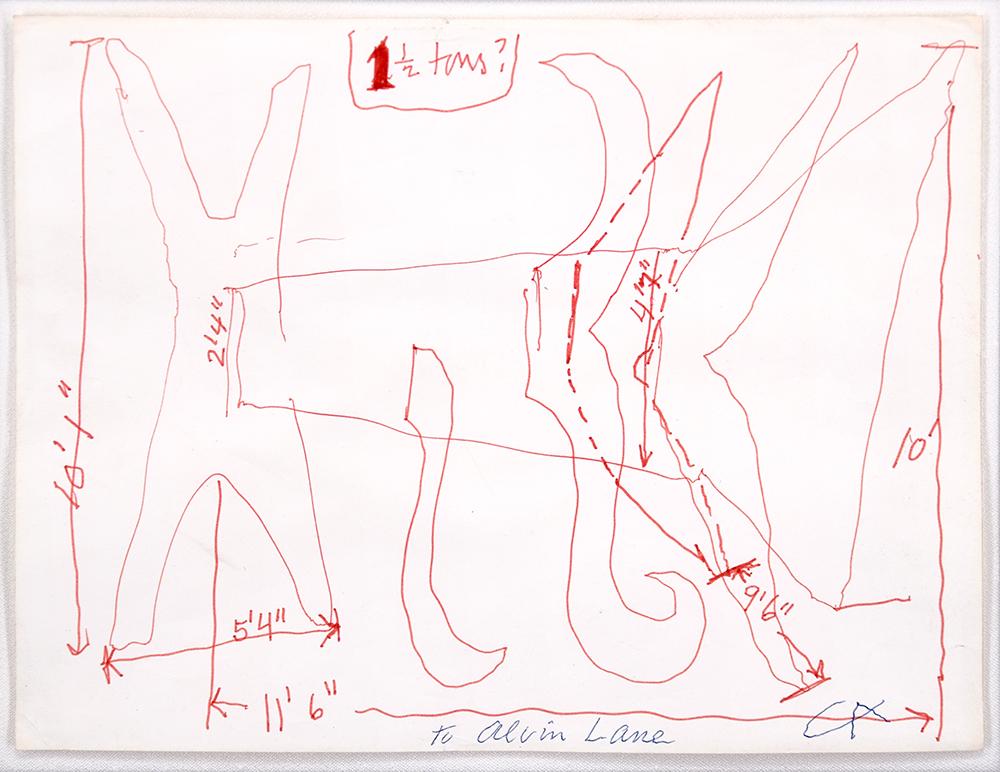 This work is registered as an authentic work by Alexander Calder (1898 – 1976) in the archives of the Calder Foundation (NY), under application number A.24492.  Created in 1967, this original pen and red ink drawing on paper is initialed ‘CA’ in