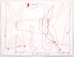 Sketch for 'The X & Its Tails,' 1967