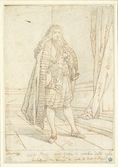 Costume of an envoy of Venice, a drawing by Francesco Galimberti (1755 - 1803)