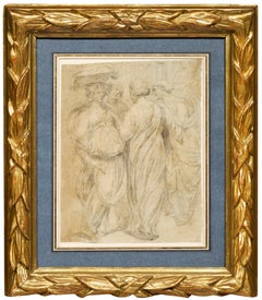 Quatre Femmes, un dessin de Francesco Furini (d'après le bas-relief de L. Ghiberti) 