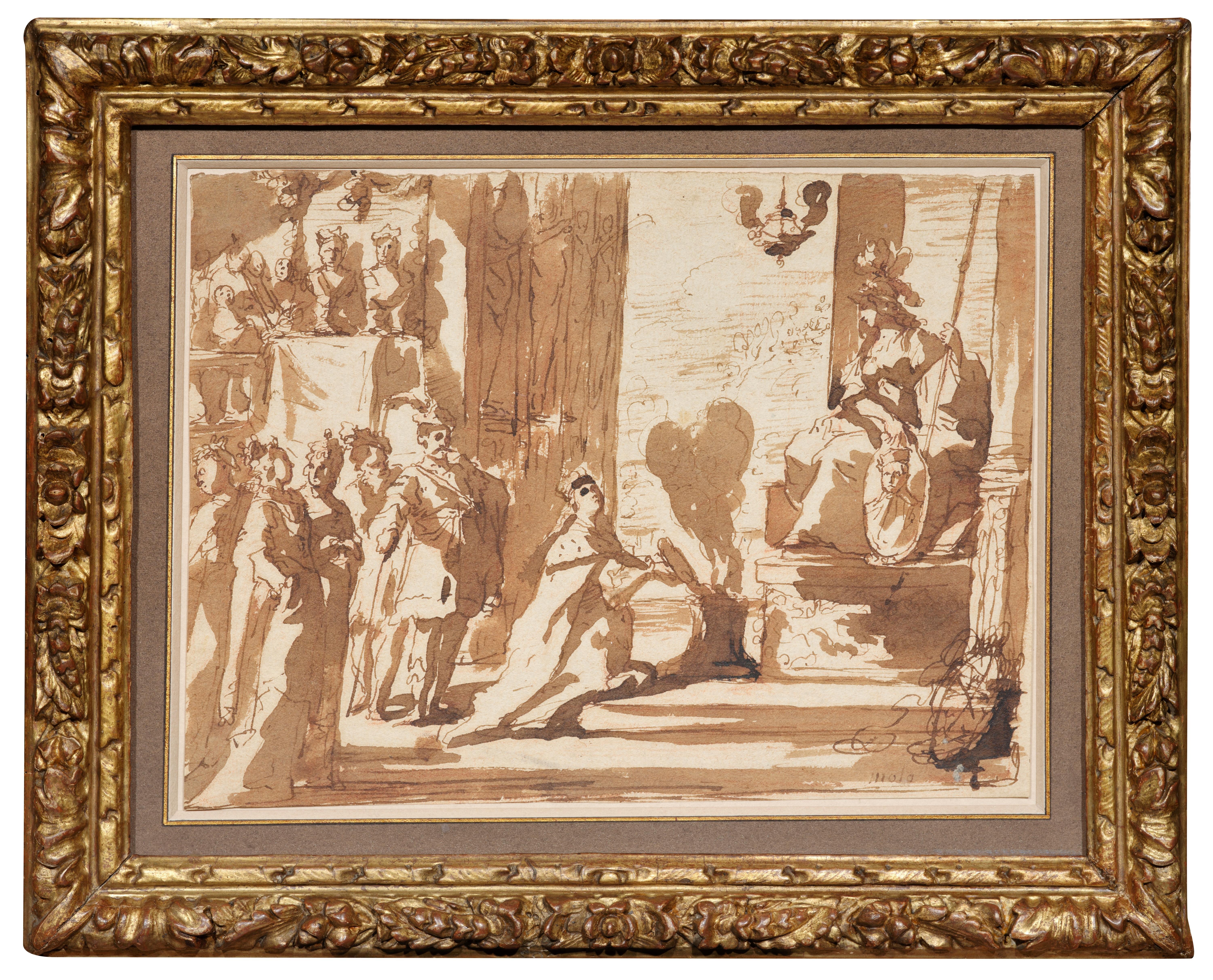 Allégorie du traité d'Angoulême, dessin attribué à Donato Mascagni